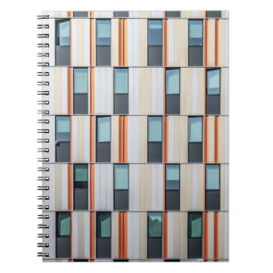 White and orange building notebook