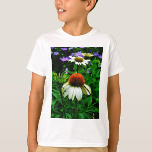 White and Orange ConeFlowers T-Shirt
