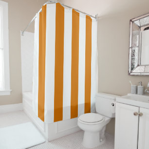 White and Orange Vertical Stripes