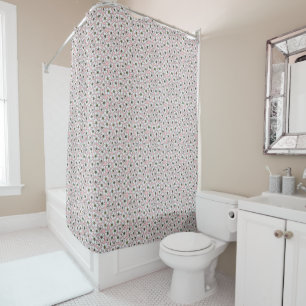 White And Pink Boho Floral Pattern 