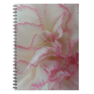 White and Pink Carnation Notebook