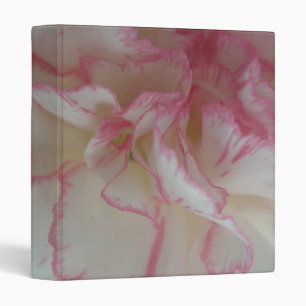 White and Pink Carnation Photo Album Binder