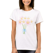 White and pink daisy bundle