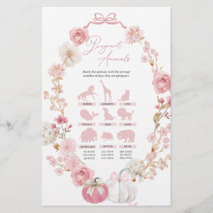 White and Pink Little Pumpkin Pregnant Animals