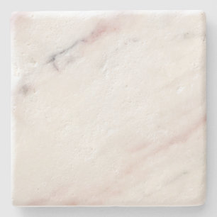 White and Pink Marble Coaster