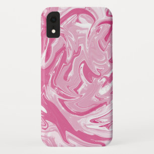 White And Pink Marble Stone iPhone XR Case