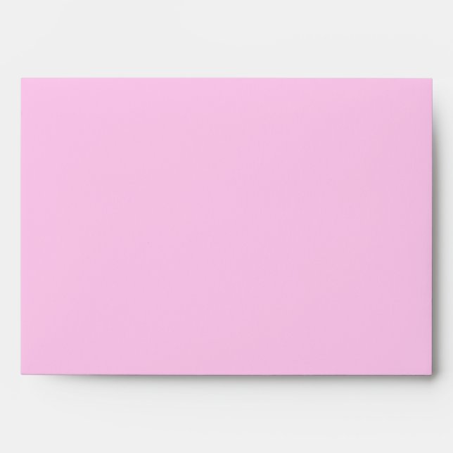 White and pink peony bud customizable envelopes (Front)