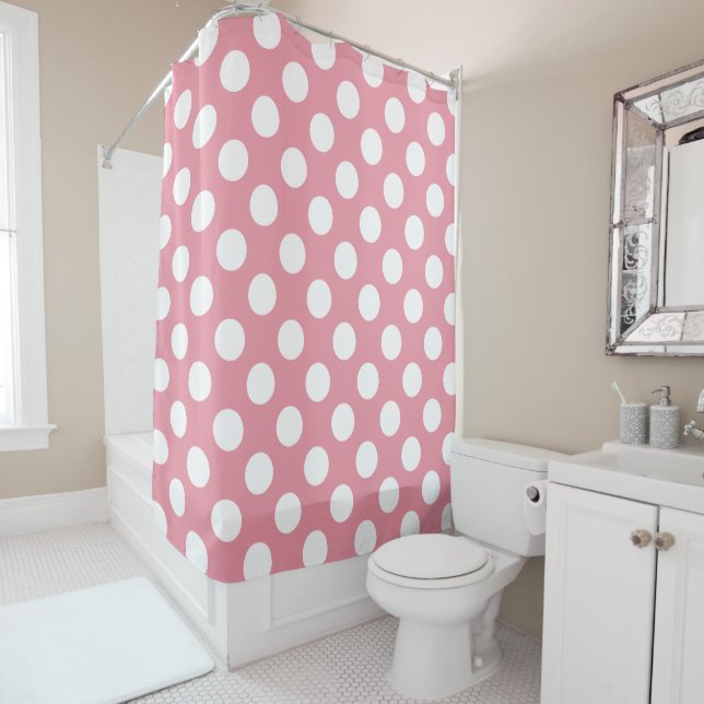 White and pink Polka Dots  (In Situ)