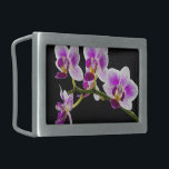 White and purple orchid belt buckle<br><div class="desc">A beautiful white and purple orchid.</div>