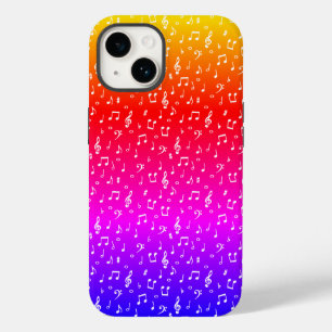 white and rainbow Musical Case-Mate iPhone 14 Case