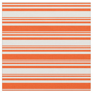 White and Red Coloured Lines/Stripes Pattern Fabric