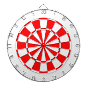 white and red dartboard