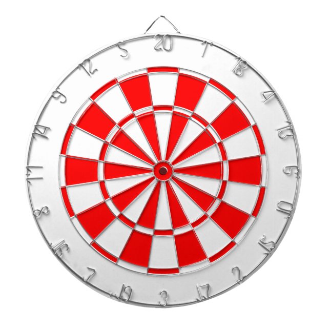 white and red dartboard (Front)