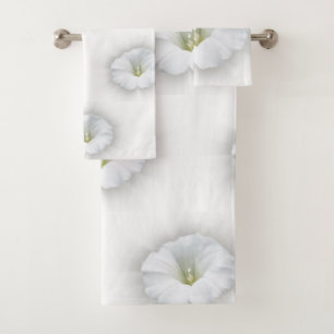 white and shades of grey bath towel set