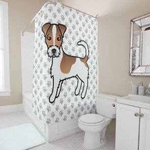 White And Tan Rough Coat Jack Russell Terrier Dog
