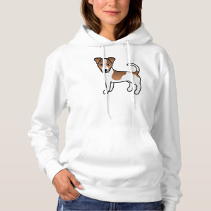 White And Tan Smooth Coat Jack Russell Terrier Dog Hoodie