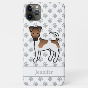 White And Tan Smooth Fox Terrier Cute Dog & Name iPhone 11 Pro Max Case