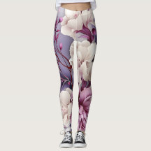 White and Violet Orchids Pattern