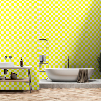 White and yellow colour peel and stick wallpaper
