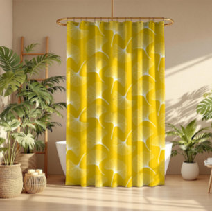 White andd yellow abstract leaves pattern