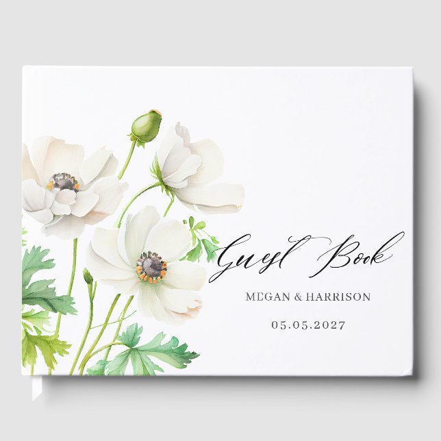 White Anemone guest book (Front)