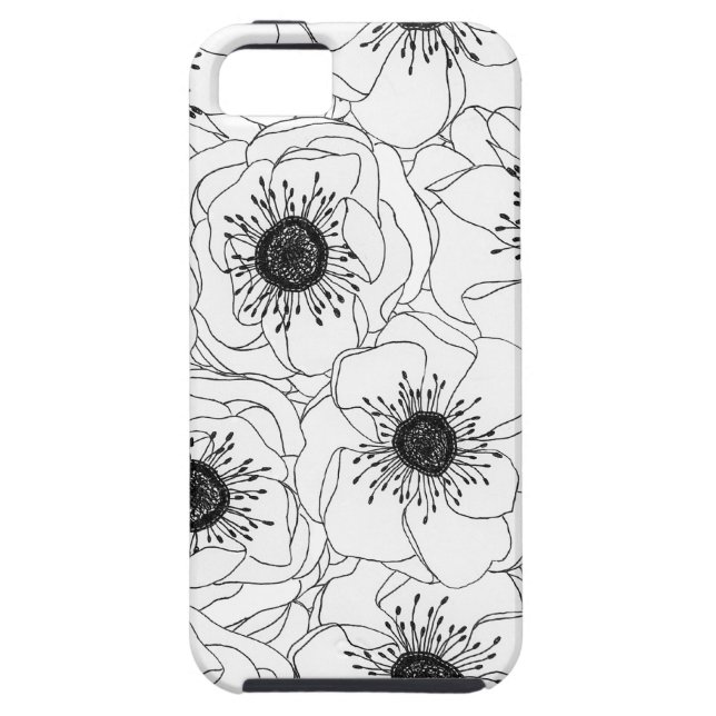 White Anemones Case-Mate iPhone Case (Back)