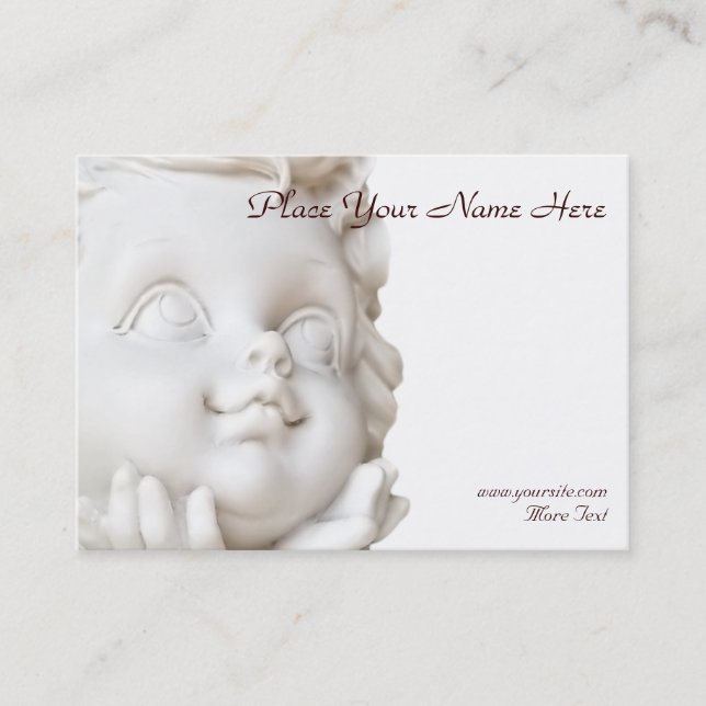 White Angel Business Card (Front)
