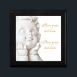 White Angel Gift Box<br><div class="desc">Sculpture of a lovely Cupid. Space for your love message beside it. Useful for celebrations and events like wedding, anniversary, Valentine's day.</div>