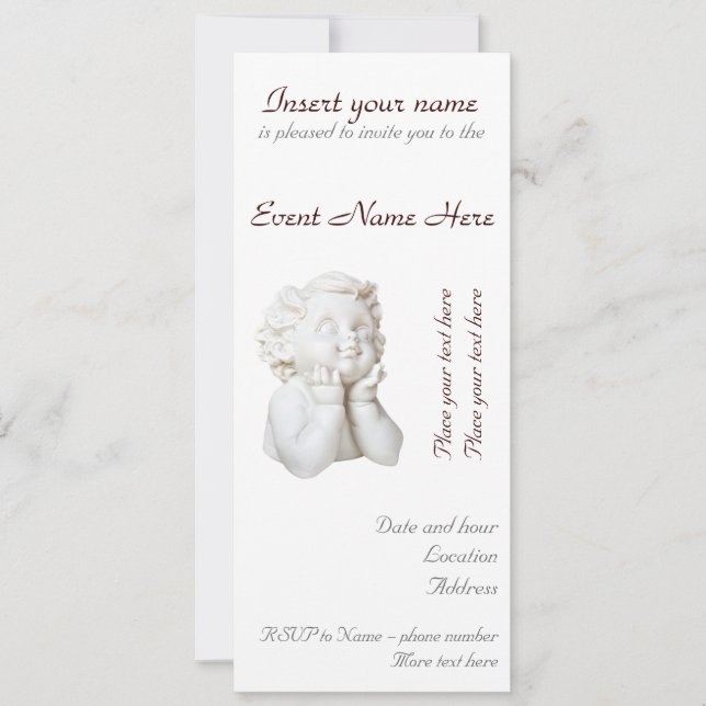 White Angel Invitation (Front)