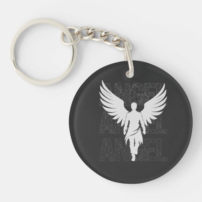 White Angel Keychain (Front)