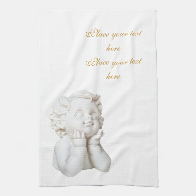 White Angel Kitchen Towel (Vertical)