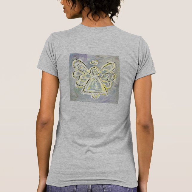 White Angel T-shirt (Image on Back) (Back)