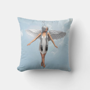 White Angel Throw Pillow