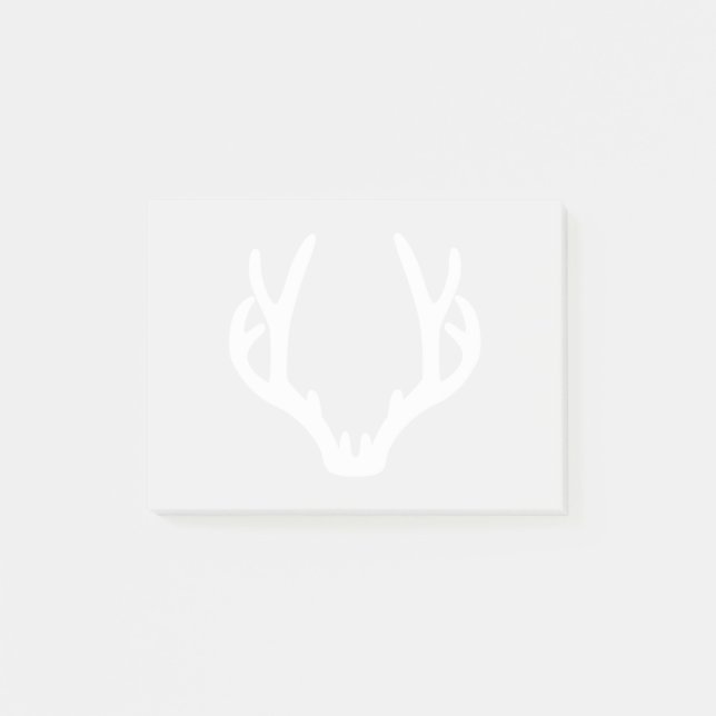 White Antler Post-it Notes (Front)