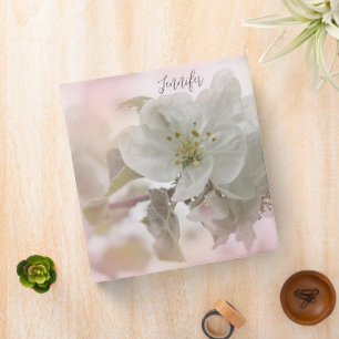 White Apple Blossom Photograph Binder