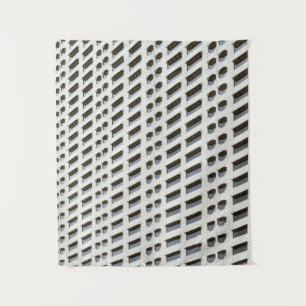White architecture plan wallpaper tapestry