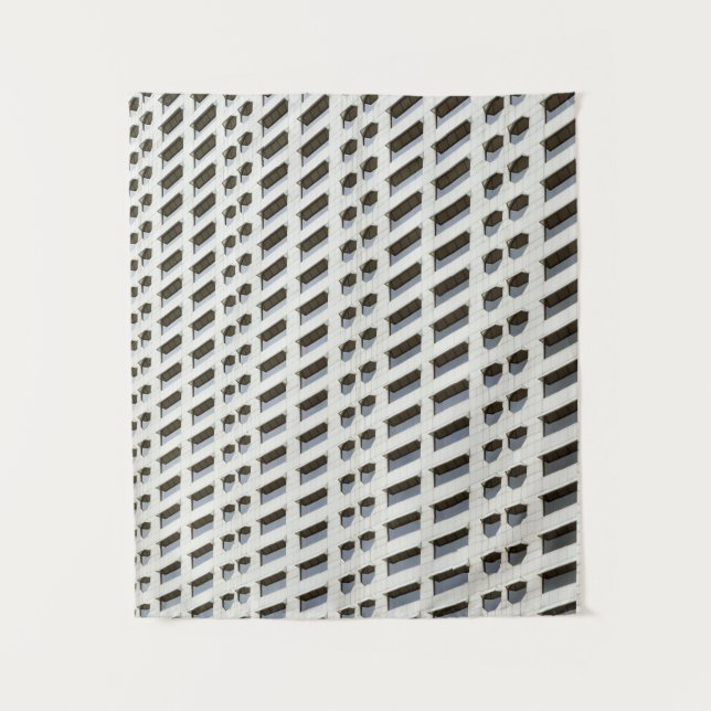 White architecture plan wallpaper tapestry (Front)