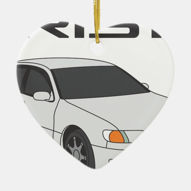 White Aristo Ceramic Ornament (Front)
