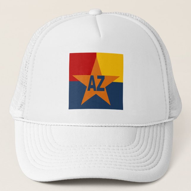 White ARIZONA Trucker Hat (Front)