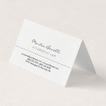 White Attorney at Law Excellent Traditional Simple