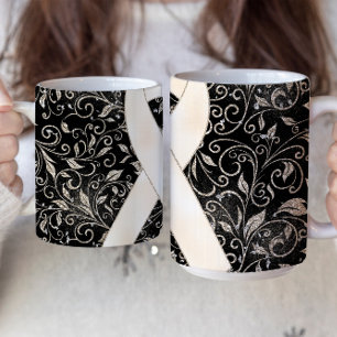 White Awareness Ribbon Mug Design