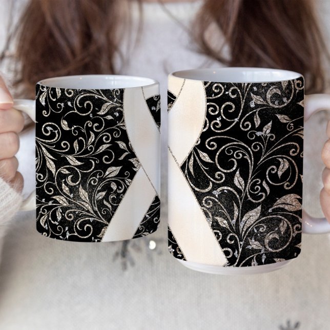 White Awareness Ribbon Mug Design (Creator Uploaded)