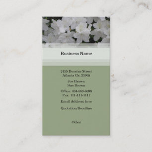White Azaleas Business Card