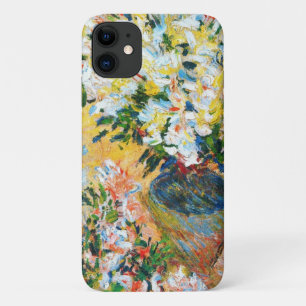 White Azaleas in a Pot Claude Monet flowers art iPhone 11 Case