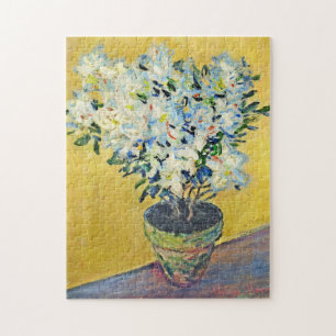 White Azaleas in a Pot Monet Fine Art Jigsaw Puzzle