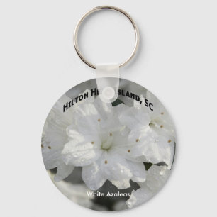 White Azaleas Keychain