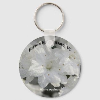 White Azaleas Keychain