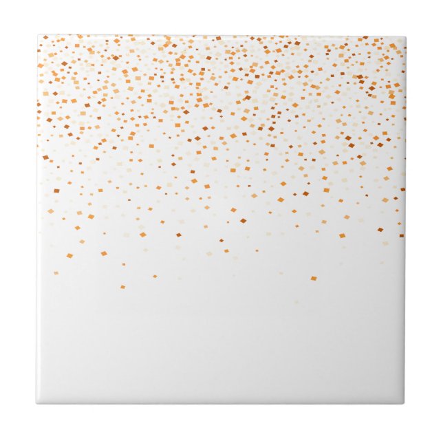 White backdrop with golden confetti tile (Front)