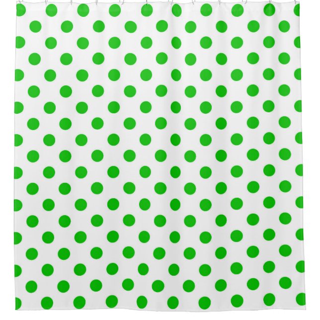 White Background Green Polka Dots (Front)