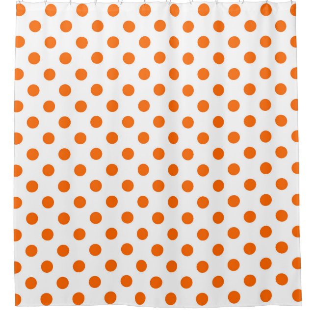 White Background Orange Polka Dots (Front)